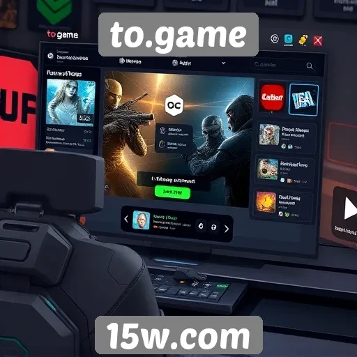 Interface do usuário do to.game em foco